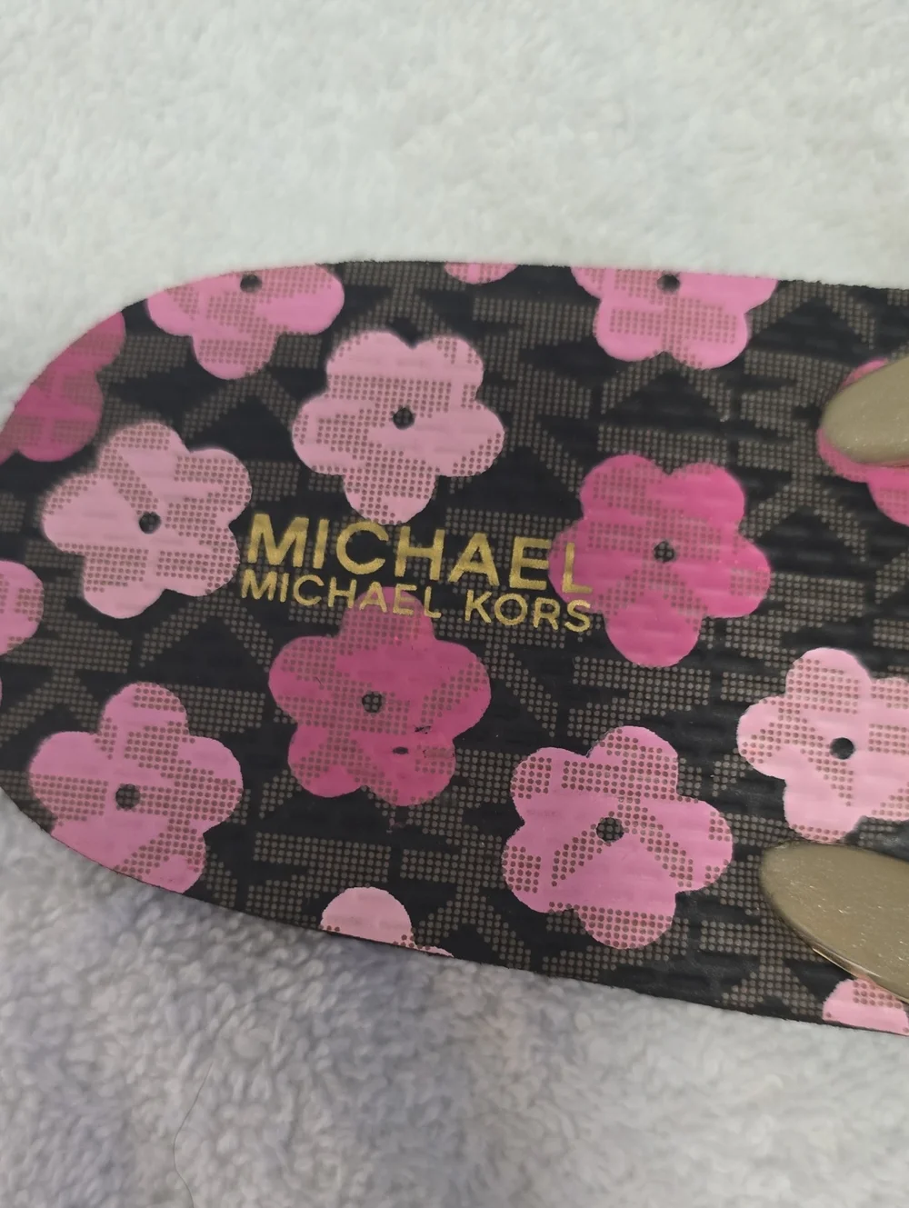 MICHAEL Michael Kors Floral Flip Flops